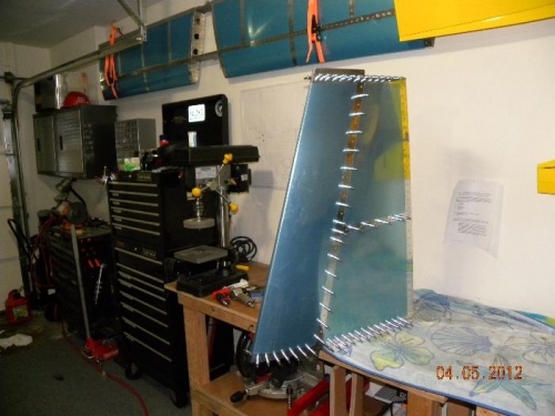 Vertical Stab Cleco'd Together