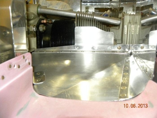 These corner gussets are fabricated by hand