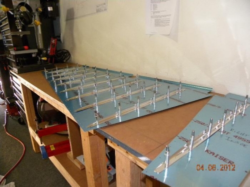 Match Drilling Rudder Sking and Stiffeners