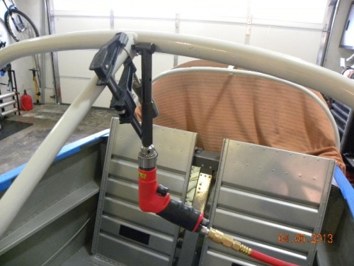 Drilling the cross member support