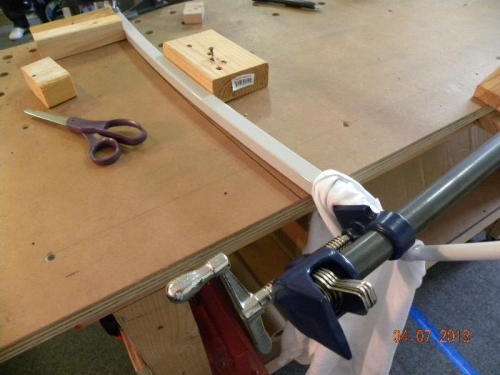 Pipe Clamp to bend frame