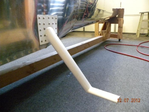 Left Step Riveted in Place