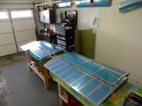 Horiz Stabilier with Elevators attached.