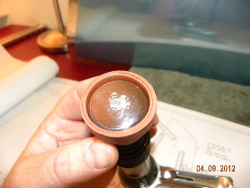 Markings on flush rivet set