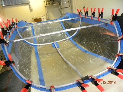 Canopy positioned for marking the 