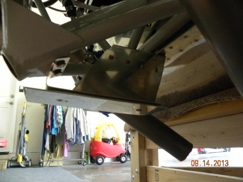 Bracket Fabbed & Bolted in Place