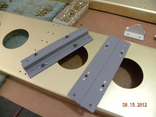 Primed and plate nuts installed