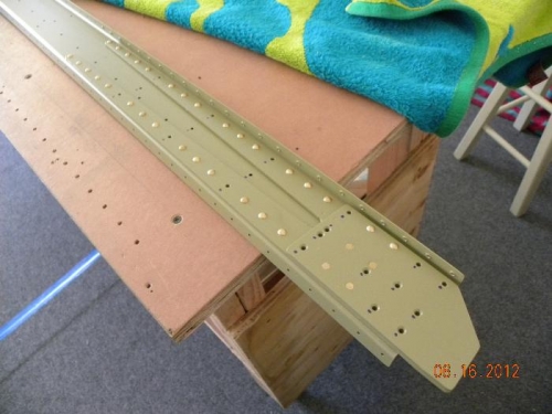 Left Rear Wing Spar Riveted
