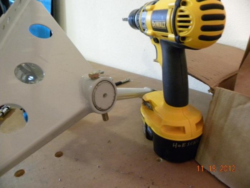 Match drill (ream) gear leg to mount