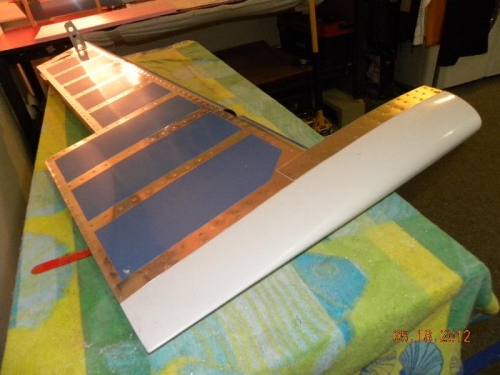 Left Elevator tip Riveted into Place