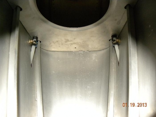 Adel clamp holding sleeves in place