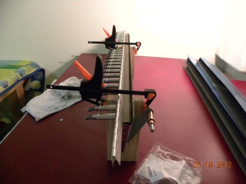 Trim Tab Ribs Curing in Position