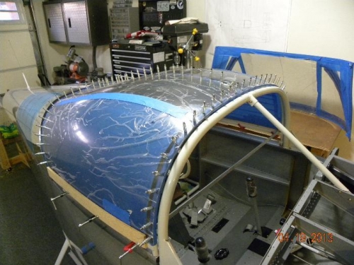 Canopy Cleco'd to frame