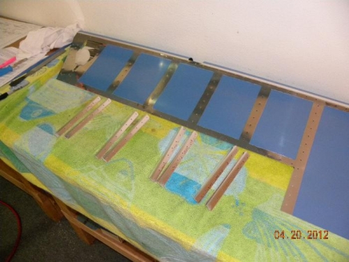 Stiffeners Cut to Length around Trim Tab Opening (Left Elevator)