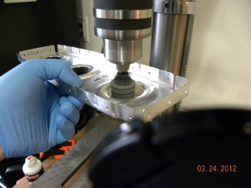 Scotch brite in Lightening holes