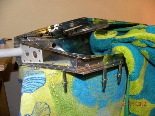 Flush Aft side of Trim spar at Gusset