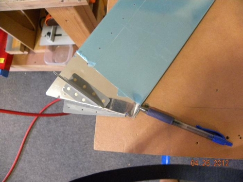 Crease from Clamp in Trailing Edge