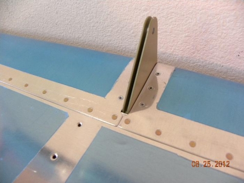 Bottom skin to spar rivets complete