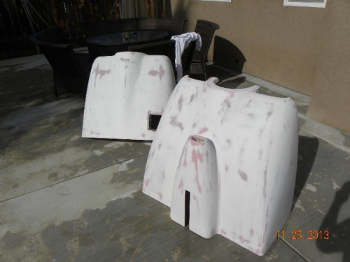 Filled & Sanded cowl halves