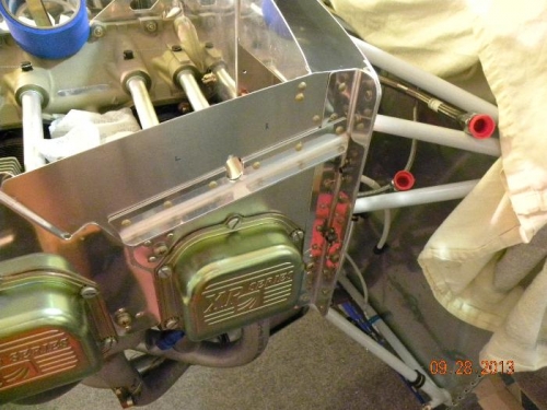 Reinforce corner near oil cooler mount