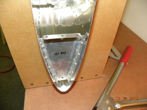 Outboard Nose Rrib Riveted in Place