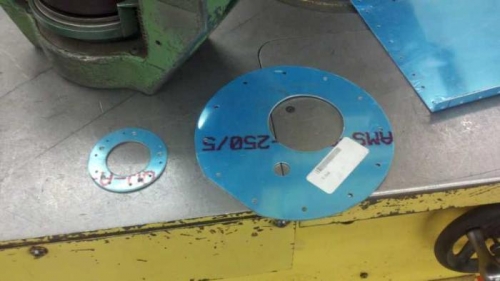 Doubler punched from the T-708 access Plate