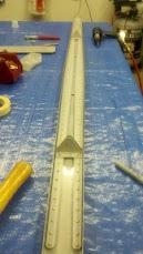 Rear spar almost complete with the exception of elevator bearing bracket