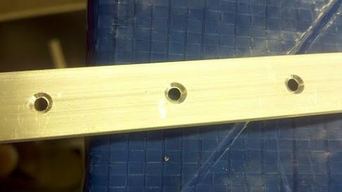 Countersinked trailing edge spacer