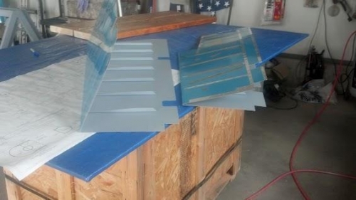 Comparison of the left bent skin bent with the right which is not bent yet