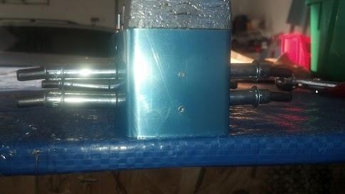 Predrill of counterbalance weight