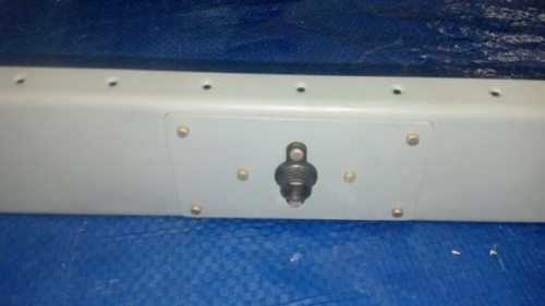 Reinforcement plates and nut plates on spar