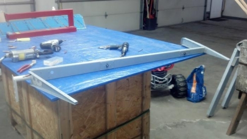 Right elevator understructure almost completely revited