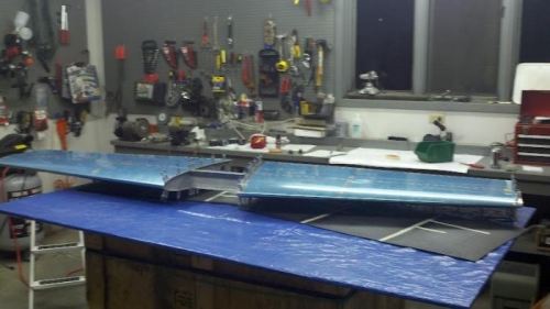 both skins riveted on the ventral side of the HS