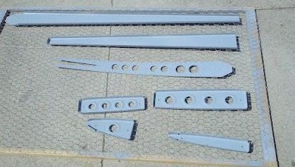 Primed spars and ribs