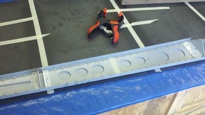 Rear Spar riveted aft view