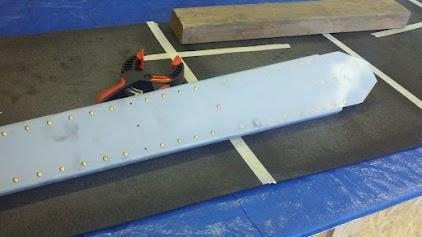 Rear spar forward view