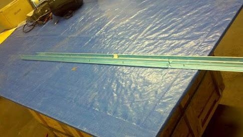 Stiffner angle before cutting into shape