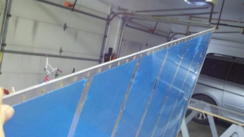 Finished trailing edge, pretty straight, eh?