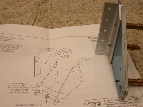 Assembly and drilling of hinge