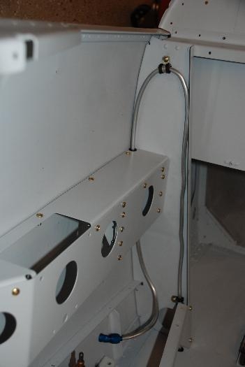 Left vent line installed