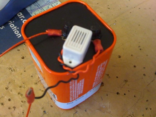 Battery and Buzzer