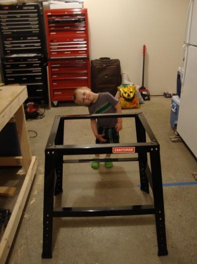 My Little Helper Building the Tool Stand