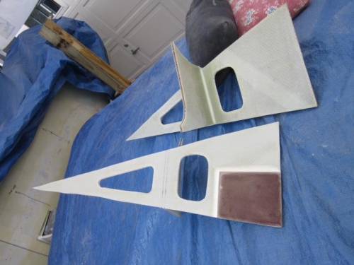 Aft fairing ribs ready to mount