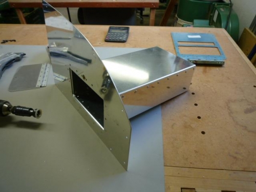Map Box riveted to panel