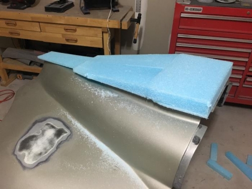 foam shaping begins