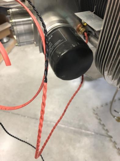 Heat shrink over wires