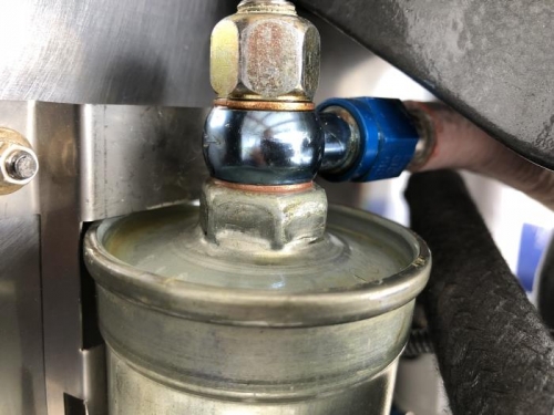 Leaking fuel fitting