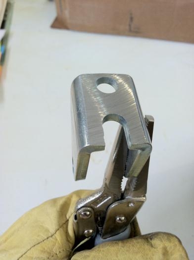 Ground down flat for a flush fit