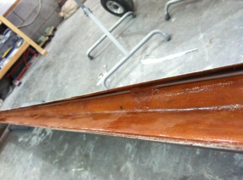 new rudder conduit glassed in