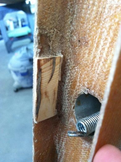 rudder stop trimmed